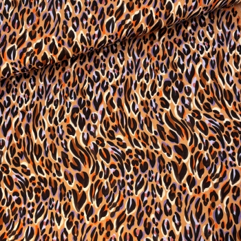 Preview: French Terry Animalskin cinnamon